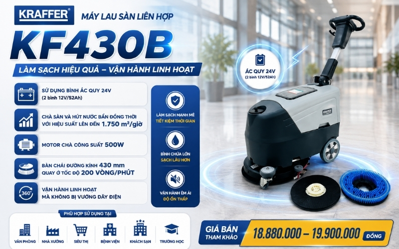 Máy lau sàn liên hợp KF430B  